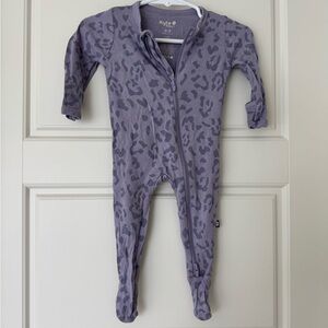 Kyte Baby Taro Leopard Zipper Footie 0-3 months